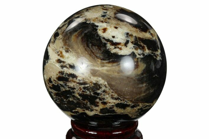 Black Opal Sphere - Madagascar #168581